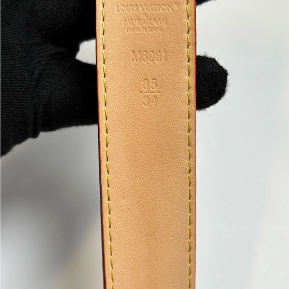 Louis Vuitton x Takashi Murakami D-ring 30mm belt - Picture 4 of 11
